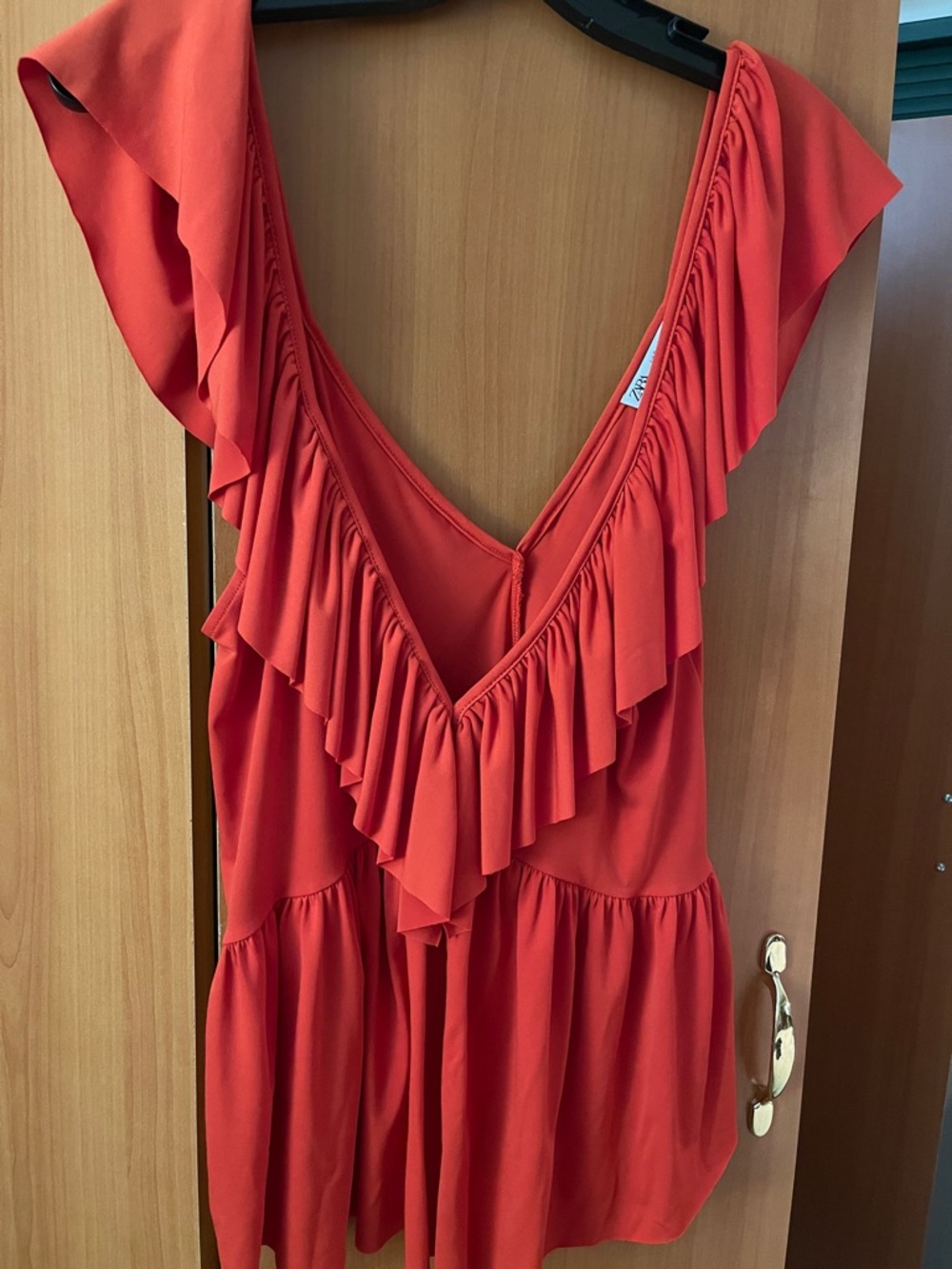 Zara Vibrant Ruffle Blouse